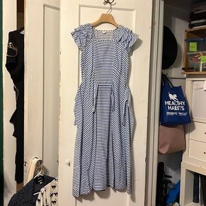 1930s striped dress- worn to the worlds fair